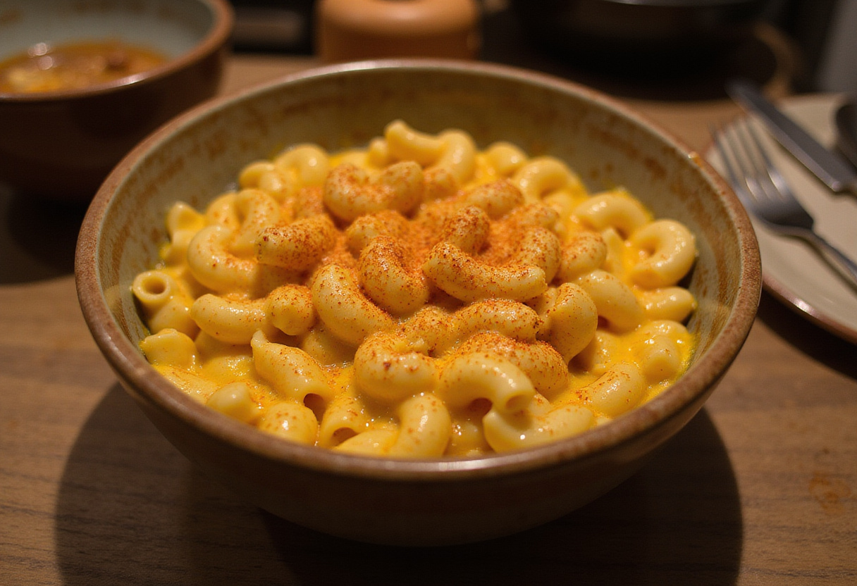 Delicious homemade Cracker Barrel Macaroni and Cheese ready to eat.