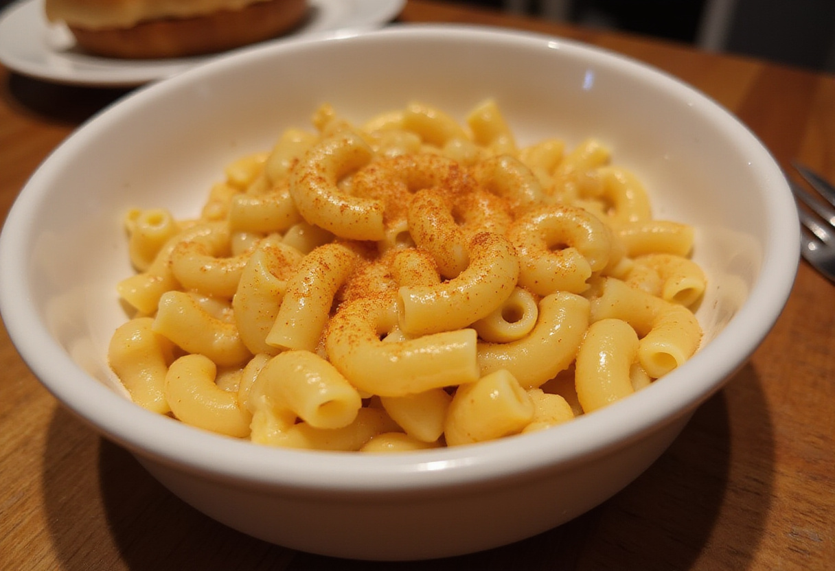 Classic Cracker Barrel Macaroni and Cheese served, showcasing its creamy texture and baked perfection.