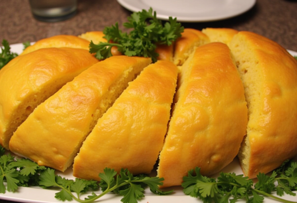 Finished Easy No-Bake Cheesy Bread, ready to serve and enjoy.