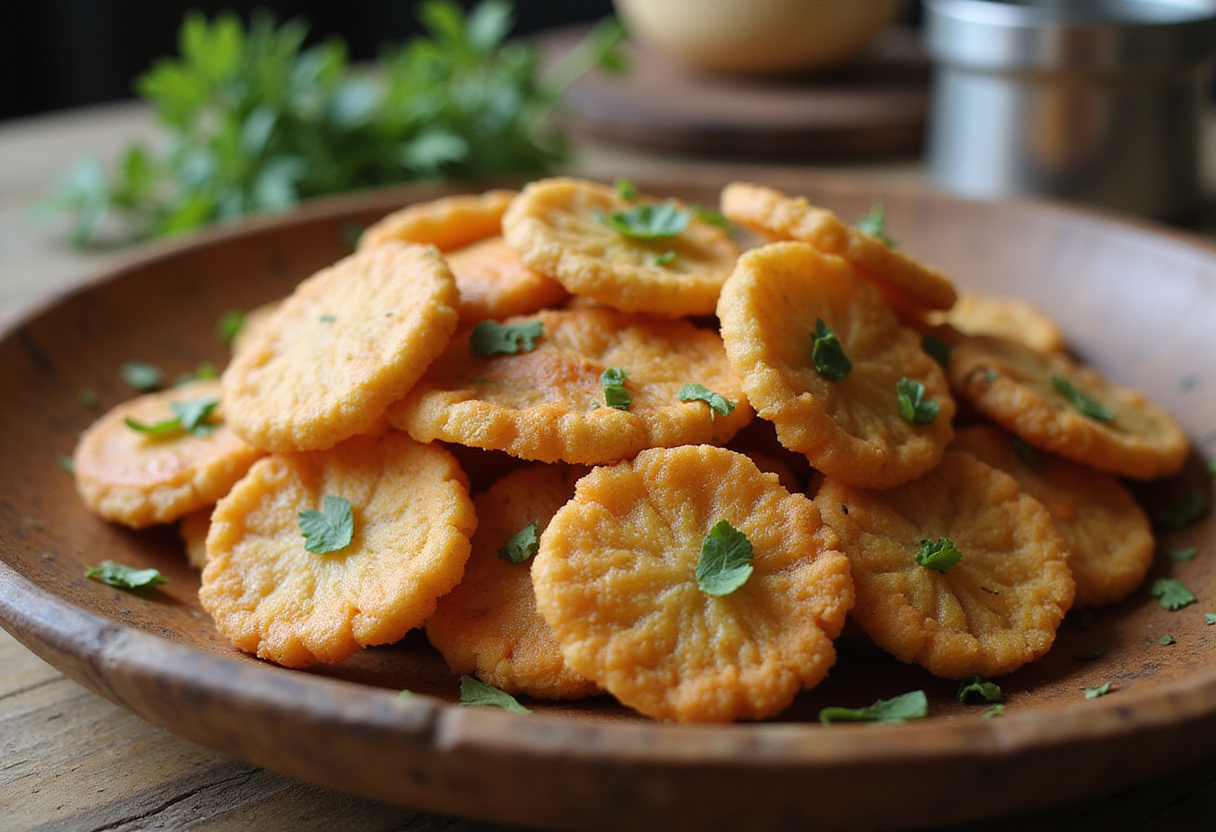 Delicious homemade cottage cheese chips, crispy and ready to eat.