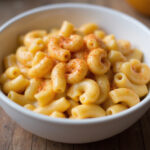Homemade Cracker Barrel Mac and Cheese served in a bowl.