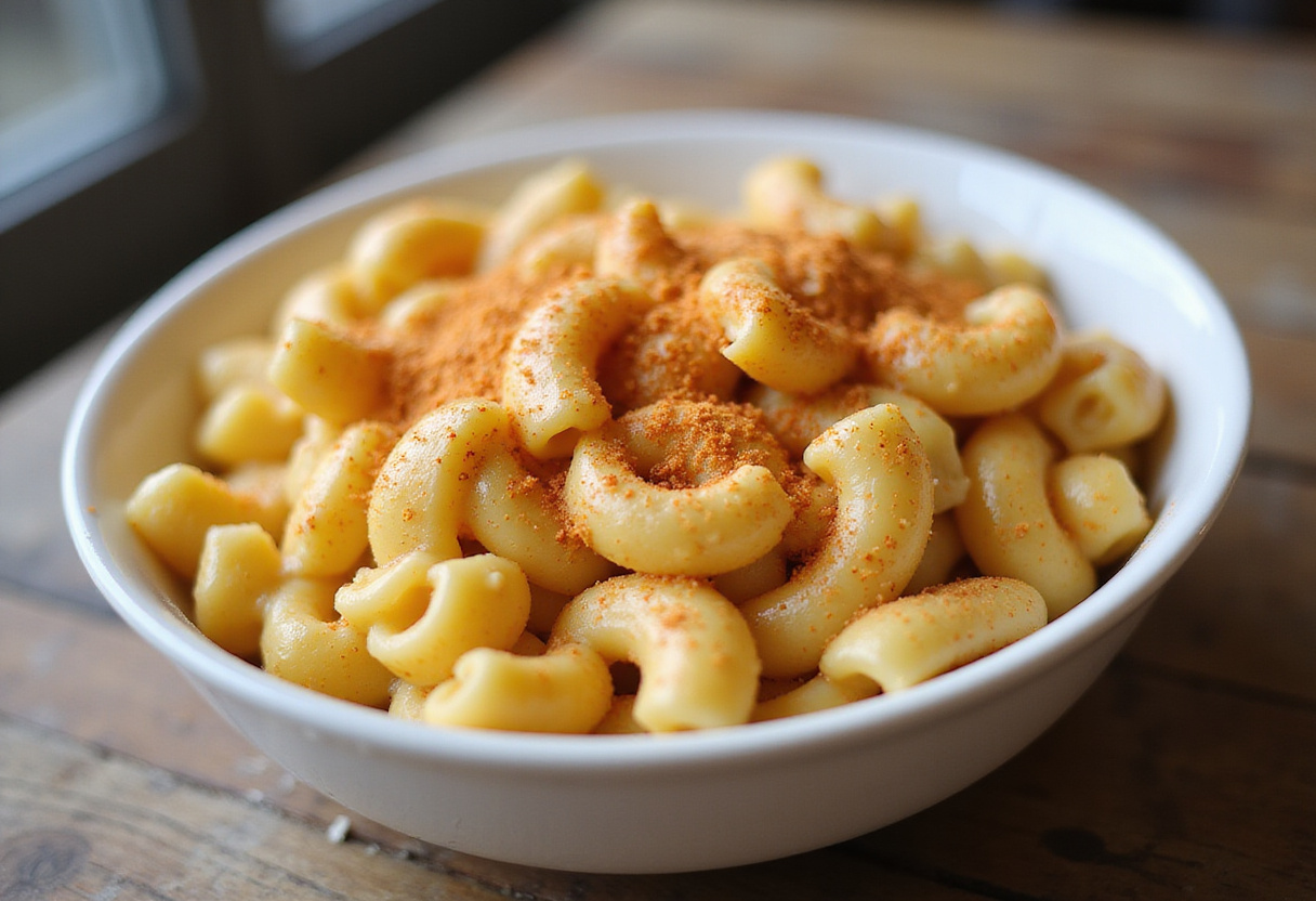 Homemade Cracker Barrel Mac and Cheese served in a bowl.