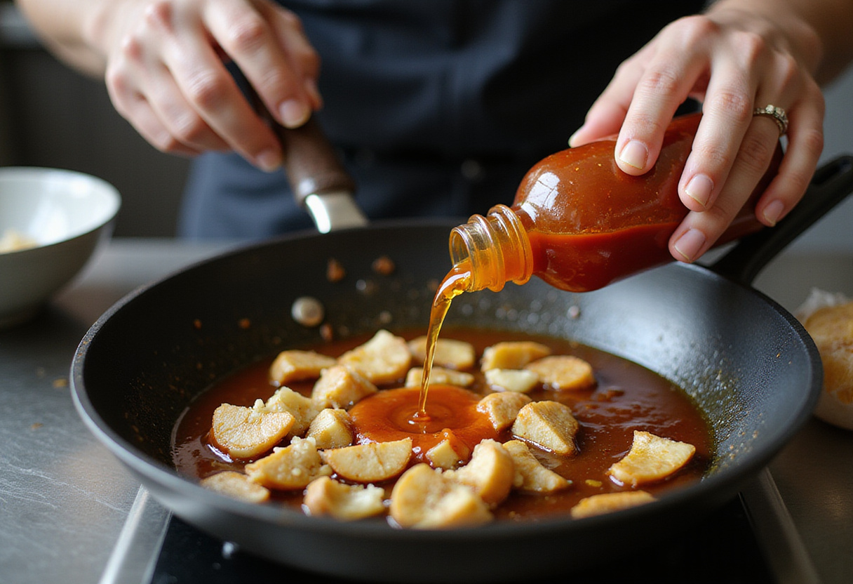 Combining honey and Sriracha sauce with ground chicken and broccoli for a delicious flavor in Honey Sriracha Ground Chicken and Broccoli.