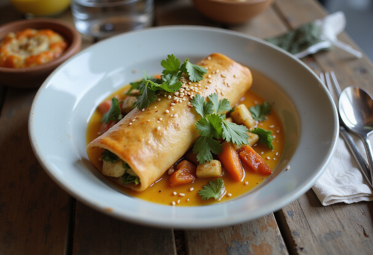 Final presentation of the BEST Egg Roll in a Bowl Recipe, with vibrant ingredients and garnishes creating a mouthwatering visual feast.